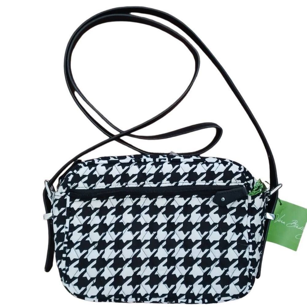 Vera Bradley Houndstooth purse w/ sunglasses case - Picture 2 of 4